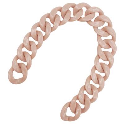 Angel Çanta Aksesuar 41 cm Akrilik Zincir Pudra Renk - 3