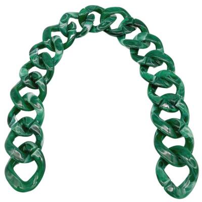 Angel Çanta Aksesuar 41 cm Akrilik Zincir Zümrüt Yeşili Renk - 2