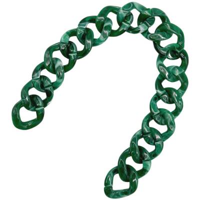 Angel Çanta Aksesuar 41 cm Akrilik Zincir Zümrüt Yeşili Renk - 3