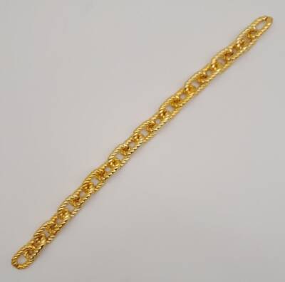 Angel Çanta Aksesuar 45 cm Burgu Model Metal Görünümlü Light Gold Renk Akrilik Zincir - 3