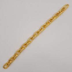 Angel Çanta Aksesuar 45 cm Burgu Model Metal Görünümlü Light Gold Renk Akrilik Zincir - 3