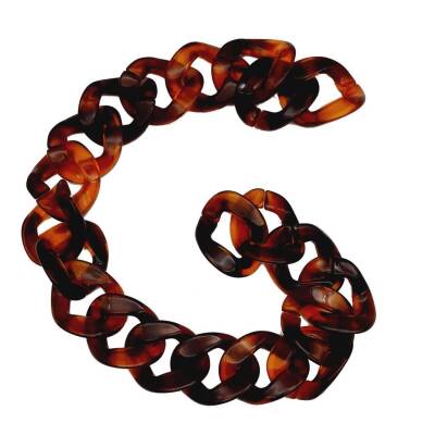 Angel Çanta Aksesuar 45cm Akrilik Leopar Desenli Çanta Zinciri - 2