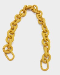 Angel Çanta Aksesuar 48 cm Hardal Sarı Renk Buzlu (Mat) Zincir - Angel Çanta Aksesuar