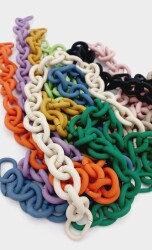 Angel Çanta Aksesuar 48 cm Hardal Sarı Renk Buzlu (Mat) Zincir - 3