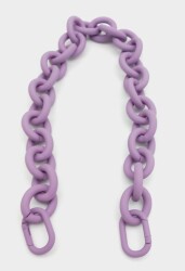 Angel Çanta Aksesuar 48 cm Mor Renk Buzlu (Mat) Zincir - Angel Çanta Aksesuar