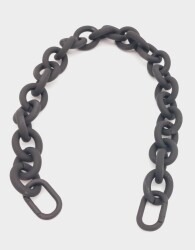 Angel Çanta Aksesuar 48 cm Siyah Renk Buzlu (Mat) Zincir - Angel Çanta Aksesuar