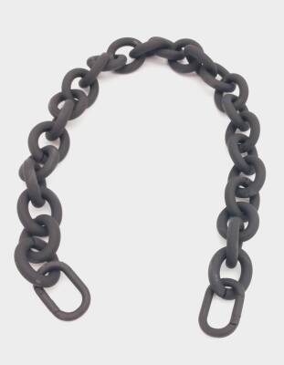 Angel Çanta Aksesuar 48 cm Siyah Renk Buzlu (Mat) Zincir - 1