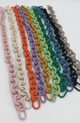 Angel Çanta Aksesuar 48 cm Siyah Renk Buzlu (Mat) Zincir - 2