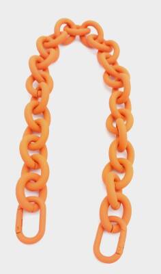 Angel Çanta Aksesuar 48 cm Turuncu Renk Buzlu (Mat) Zincir - 1