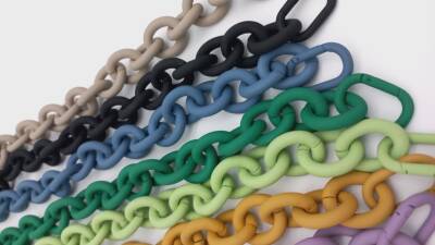 Angel Çanta Aksesuar 48 cm Turuncu Renk Buzlu (Mat) Zincir - 5