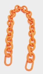 Angel Çanta Aksesuar 48 cm Turuncu Renk Buzlu (Mat) Zincir - Angel Çanta Aksesuar