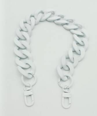 Angel Çanta Aksesuar 50x3.3 cm Beyaz Renk Buzlu (Mat) Zincir - 1