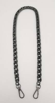 Angel Çanta Aksesuar 60 cm Füme Renk Kancalı Çift Halkalı Çanta Zinciri - 2