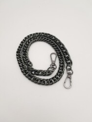 Angel Çanta Aksesuar 60 cm Füme Renk Kancalı Çift Halkalı Çanta Zinciri - Angel Çanta Aksesuar