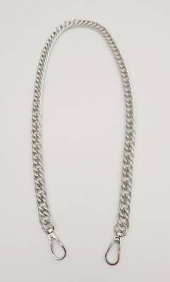 Angel Çanta Aksesuar 60 cm Gümüş Renk Kancalı Çift Halkalı Çanta Zinciri - 2