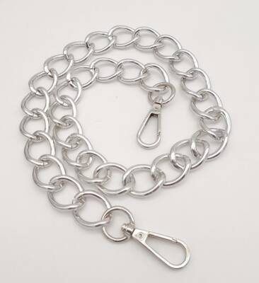 Angel Çanta Aksesuar 60 cm Gümüş Renk Kancalı Geniş Çanta Zinciri - 1