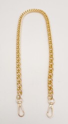 Angel Çanta Aksesuar 60 cm Light Gold Renk Kancalı Çift Halkalı Çanta Zinciri - 2