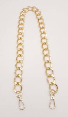 Angel Çanta Aksesuar 60 cm Light Gold Renk Kancalı Geniş Çanta Zinciri - 2