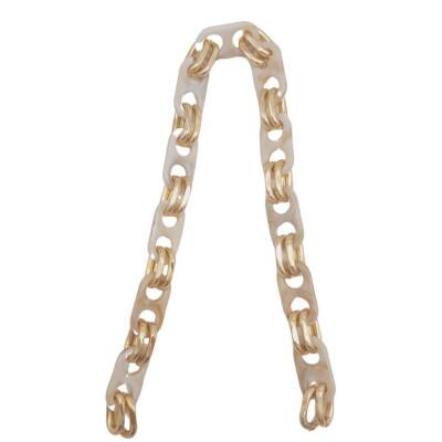 Angel Çanta Aksesuar Akrilik Zincir 42 cm Bej Renk Light Gold Metalli - 3