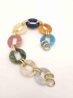 Angel Çanta Aksesuar Akrilik Zincir 8 Halka 35 Cm - 1