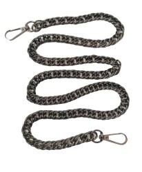 Angel Çanta Aksesuar Çift Halkalı Füme Renk Çanta Zinciri Kancalı (120 Cm) - Angel Çanta Aksesuar