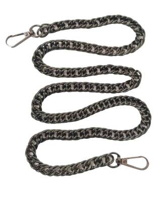 Angel Çanta Aksesuar Çift Halkalı Füme Renk Çanta Zinciri Kancalı (120 Cm) - 1