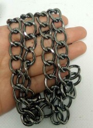 Angel Çanta Aksesuar Kalın Zincir Füme 100 cm - Angel Çanta Aksesuar