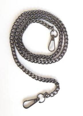 Angel Çanta Aksesuar Füme Renk, 8 Mm, Kancalı Çanta Zinciri 100 cm - 1