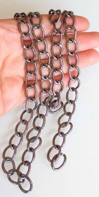 Angel Çanta Aksesuar Füme Renk İnce Çanta Zinciri 120 Cm - 1