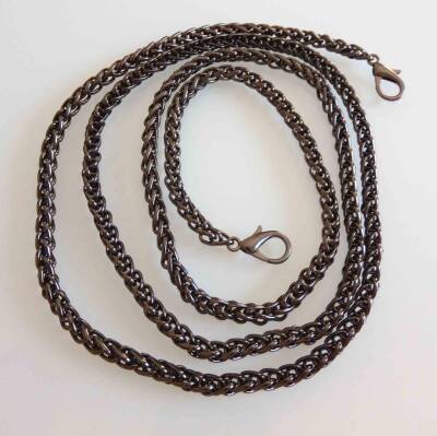 Angel Çanta Aksesuar Füme Renk Örgü Model Çanta Zinciri (120 Cm ) - 1