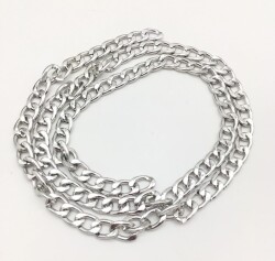 Angel Çanta Aksesuar Gümüş Klasik İnce Çanta Zinciri (100 Cm) - Angel Çanta Aksesuar