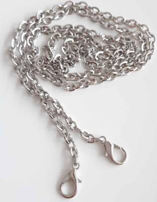 Angel Çanta Aksesuar Gümüş Renk Düz Çanta Zinciri (120 Cm ) - 1