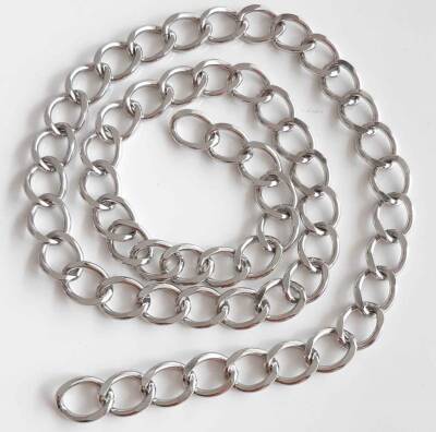 Angel Çanta Aksesuar Gümüş Renk Geniş Çanta Zinciri 1 Metre - 1