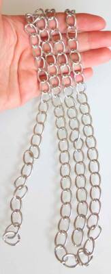 Angel Çanta Aksesuar Gümüş Renk İnce Çanta Zinciri 120 Cm - 1