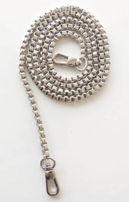 Angel Çanta Aksesuar Gümüş Renk Kare Model Çanta Zinciri (100 Cm ) - 1