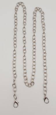 Angel Çanta Aksesuar Gümüş Yuvarlak Model İnce Kancalı Çanta Zinciri 120 Cm - 2