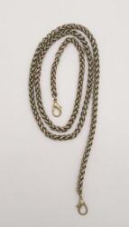 Angel Çanta Aksesuar Kalın Örgü Model Antik Renk Kancalı Çanta Zinciri 100 Cm - Angel Çanta Aksesuar