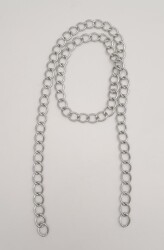 Angel Çanta Aksesuar Kalın Zincir Gümüş 100 cm - Angel Çanta Aksesuar