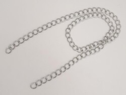 Angel Çanta Aksesuar Kalın Zincir Gümüş 100 cm - 2