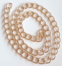 Angel Çanta Aksesuar Light Gold Geniş Çanta Zinciri 100 Cm - Angel Çanta Aksesuar