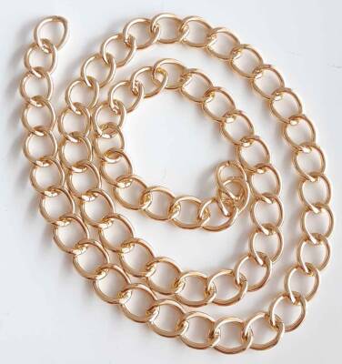 Angel Çanta Aksesuar Light Gold Geniş Çanta Zinciri 100 Cm - 1