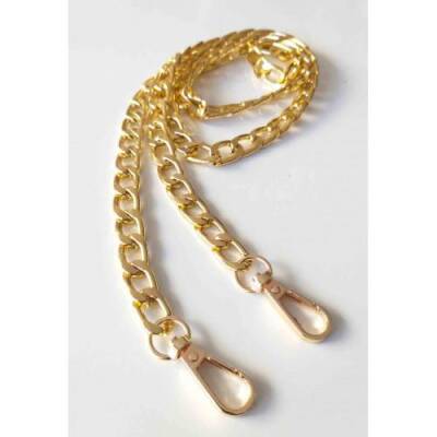 Angel Çanta Aksesuar Light Gold Klasik İnce Zincir Kancalı 120 Cm - 1