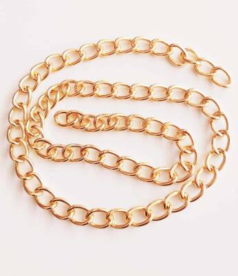 Angel Çanta Aksesuar Light Gold Renk 16X22 Mm Çanta Zinciri (1 Metre) - 1