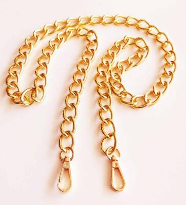 Angel Çanta Aksesuar Light Gold Renk 16X22 Mm Çanta Zinciri Kancalı (120 Cm) - 1