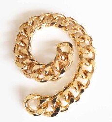 Angel Çanta Aksesuar Light Gold Renk Nice Çanta Zinciri 6Mm 22X27 (35 Cm) - Angel Çanta Aksesuar