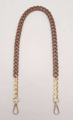 Angel Çanta Aksesuar Renkli Metal 60 cm Kancalı Zincir Taba - 1