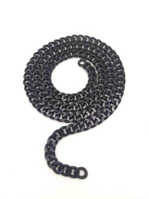 Angel Çanta Aksesuar Renkli Metal Zincir Siyah 120 Cm - 1